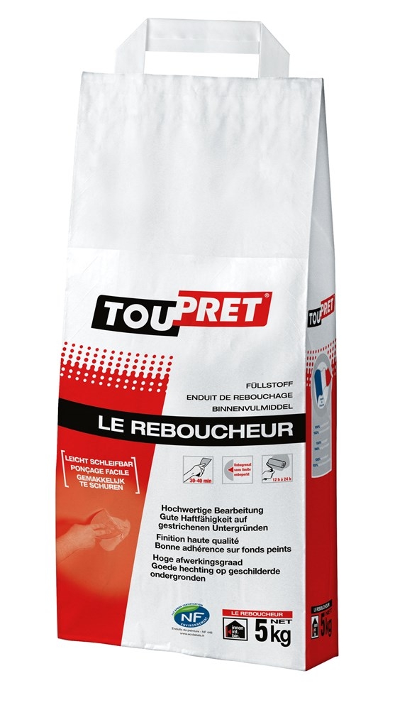 Toupret Reboucheur Rouge 5kg SACHET Colorsquare