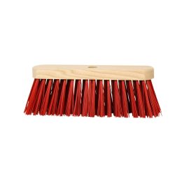 Brosse Balai Fibre Artificielle Rouge 29cm